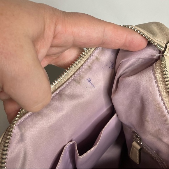 Coach Kristin hobo bag cream leather medium size - Picture 10 of 11